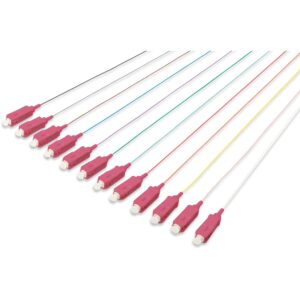Kabllo për Rrjet DIGITUS Fiber Optic Pigtail SC Simplex / OM4 / Fully Colored / Polybag