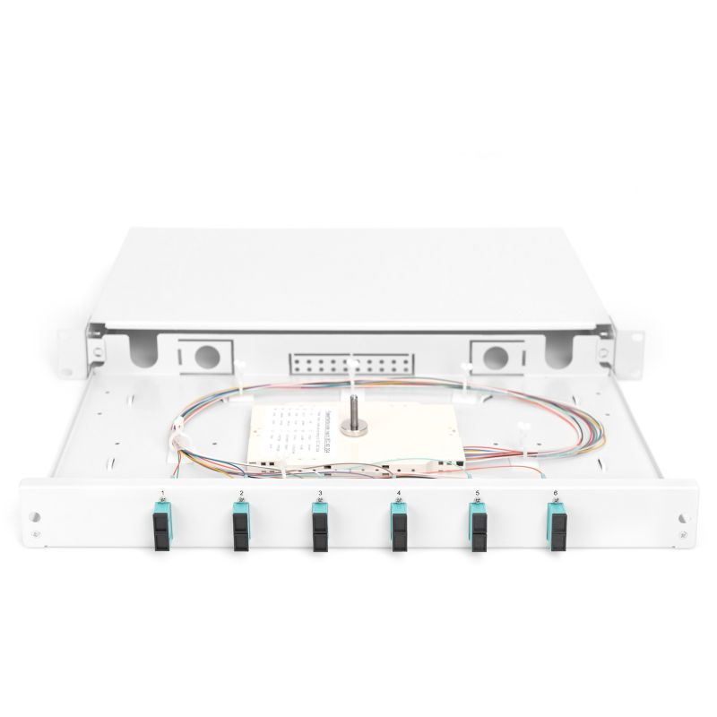 Aksesorë për Rrjet DIGITUS LWL Splice Box 1U Equipped 6x SC Duplex OM3 - Hiri - Figura 5