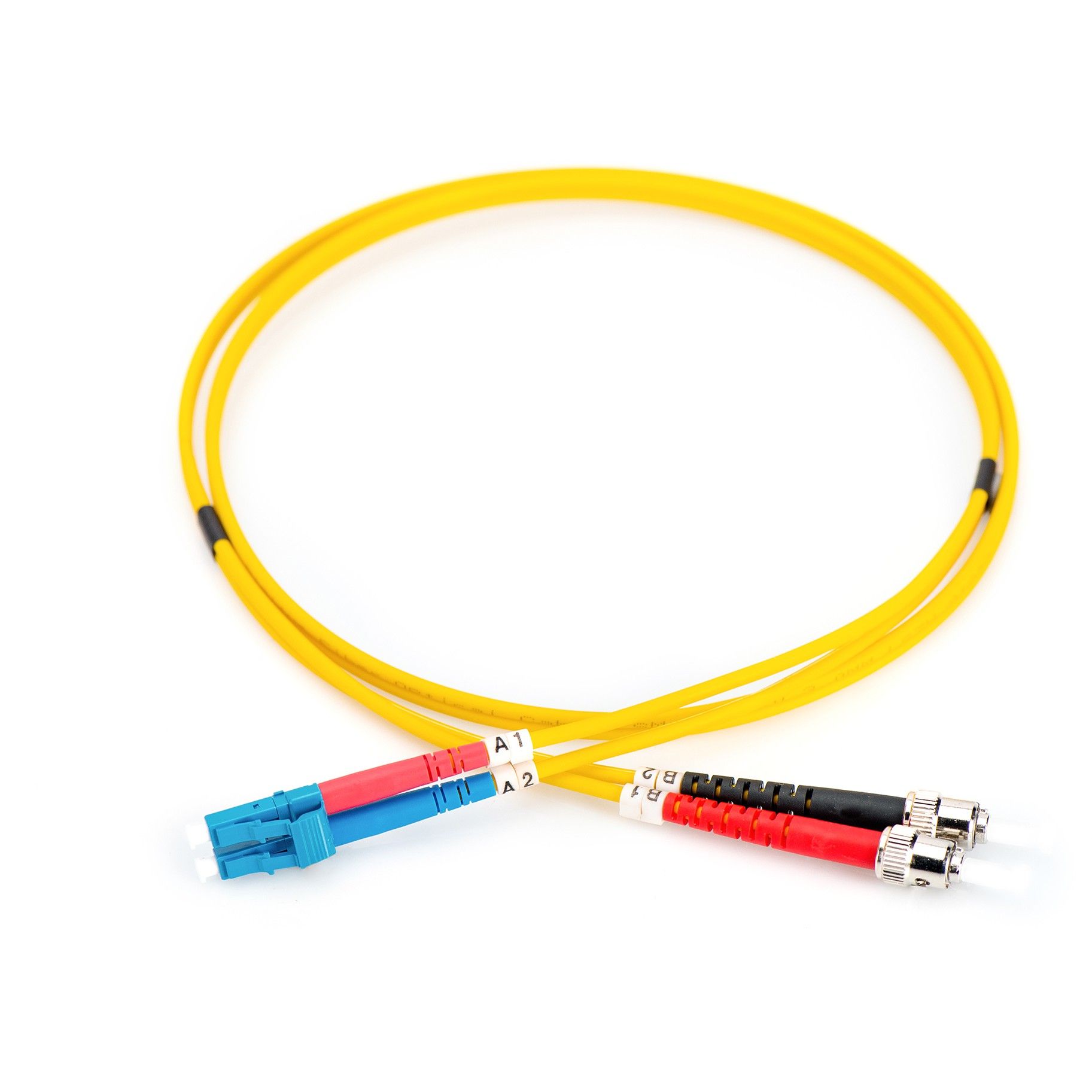 Kabllo për Rrjet DIGITUS Fiber Optic Patch Cable LC–ST / 2.00m / Singlemode Duplex OS2 / Polybag - Figura 3