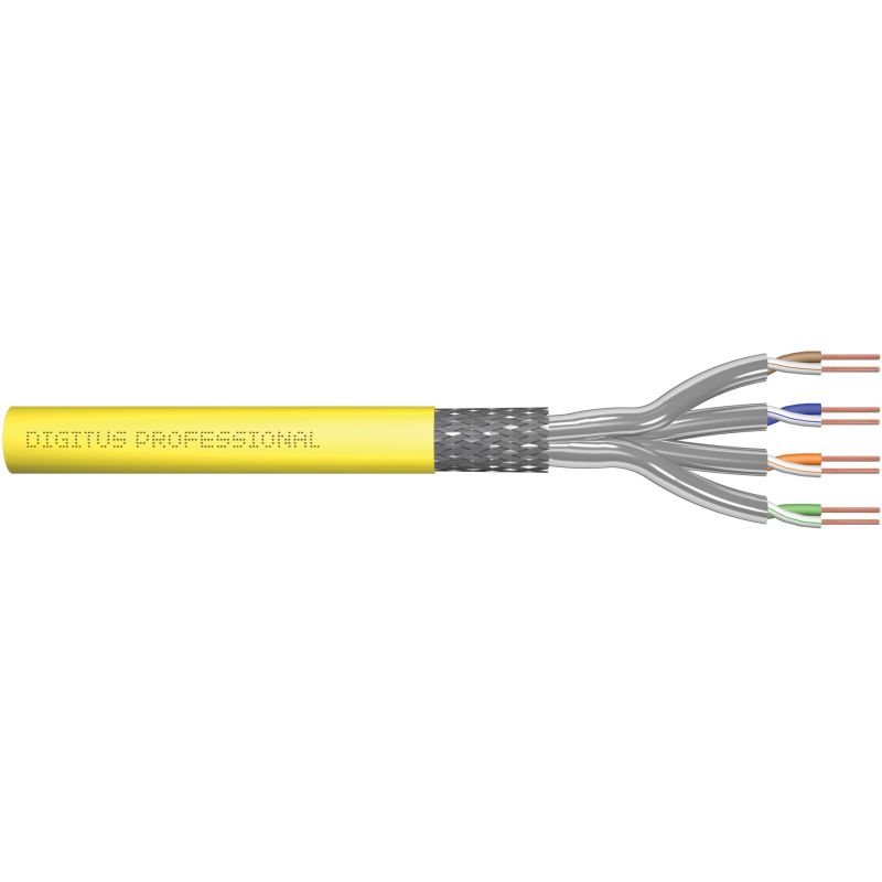 Kabllo për Rrjet DIGITUS Installation Cable Cat7a S/FTP / 1000m / AWG23/1 - Verdhë