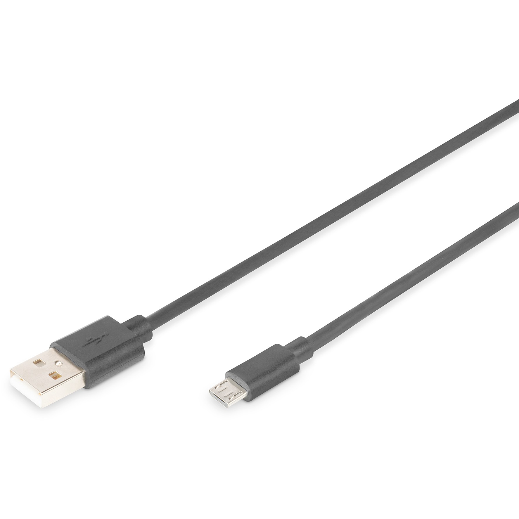 Kabllo DIGITUS USB 2.0 / Typ A → Typ Micro‑B / Plug–Plug/ 1.0m / Zezë