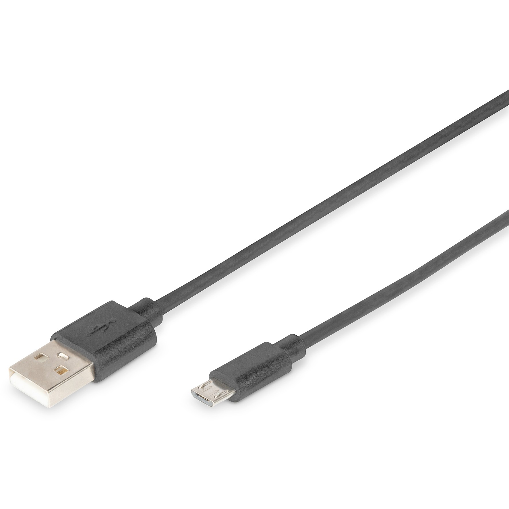 Kabllo USB DIGITUS / USB 2.0 / A - Micro B / 1.0 m - Zezë