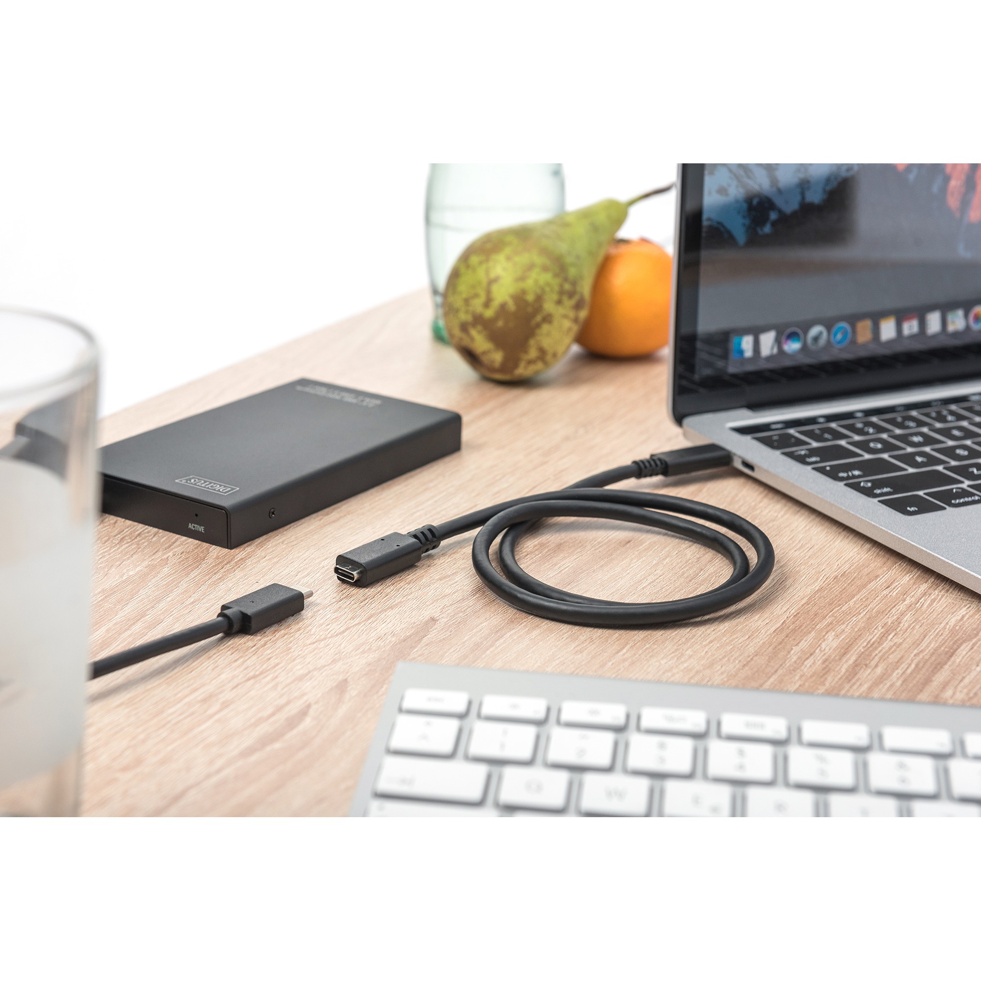 Kabllo USB DIGITUS USB 2.0 Extension Cable Type C–C M/F 1.5m - Zezë - Figura 5