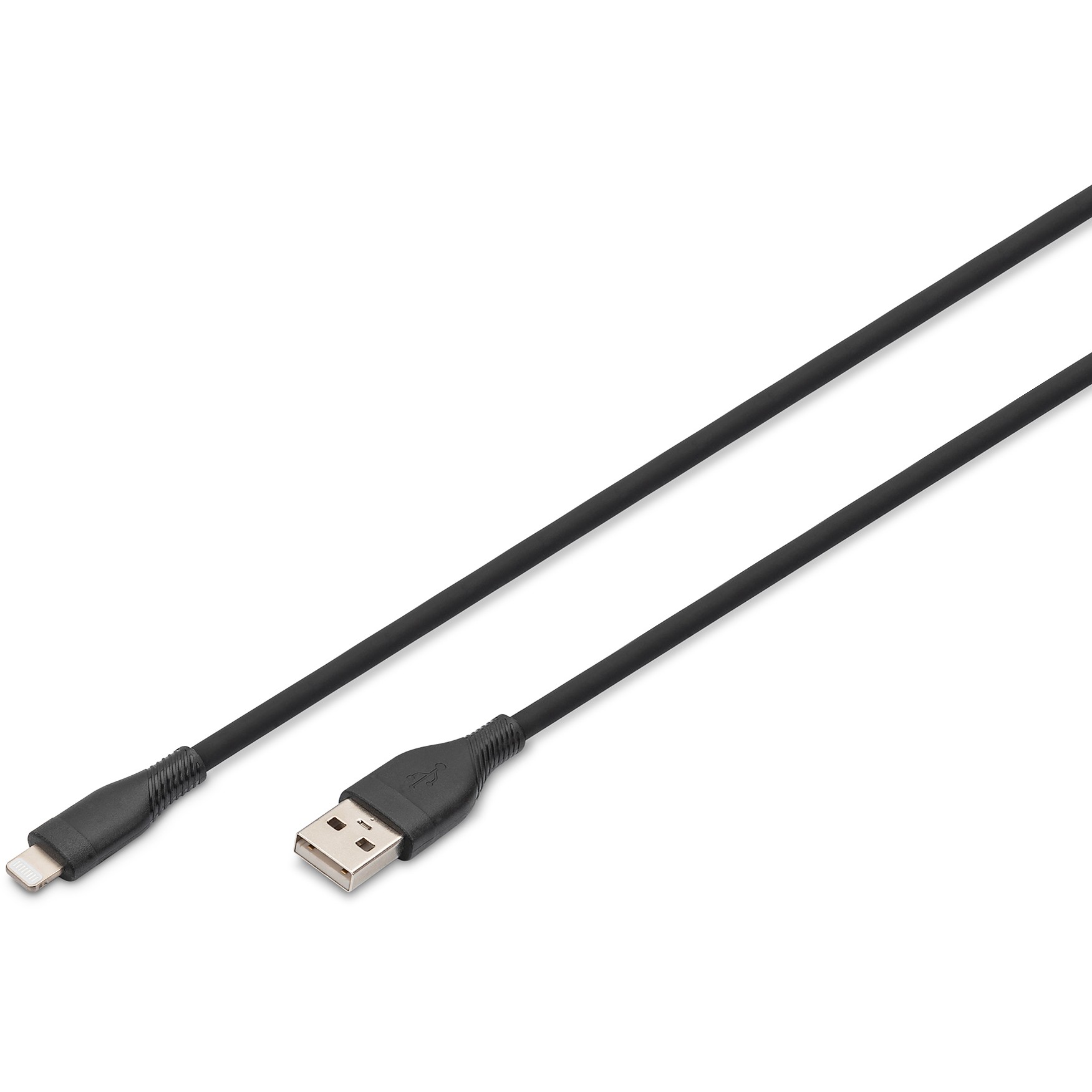 Kabllo USB DIGITUS USB 2.0 Cable Type A–Lightning Silicone 2.0m MFI - Zezë