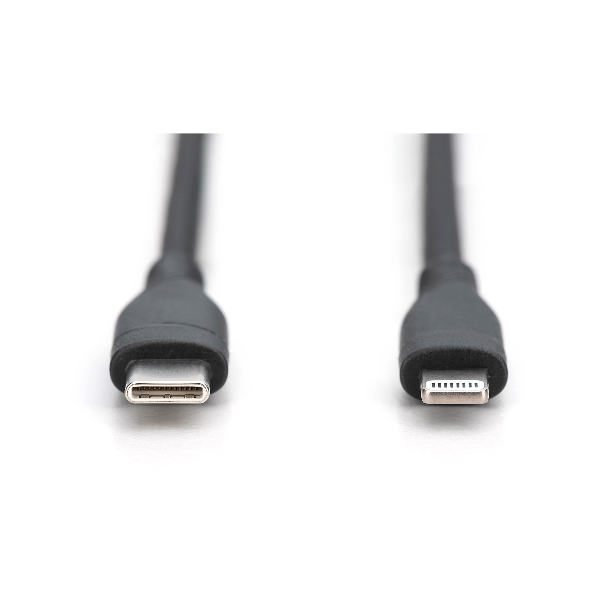 Kabllo USB DIGITUS USB 2.0 Cable Type C–Lightning Silicone 0.5m MFI - Zezë - Figura 2