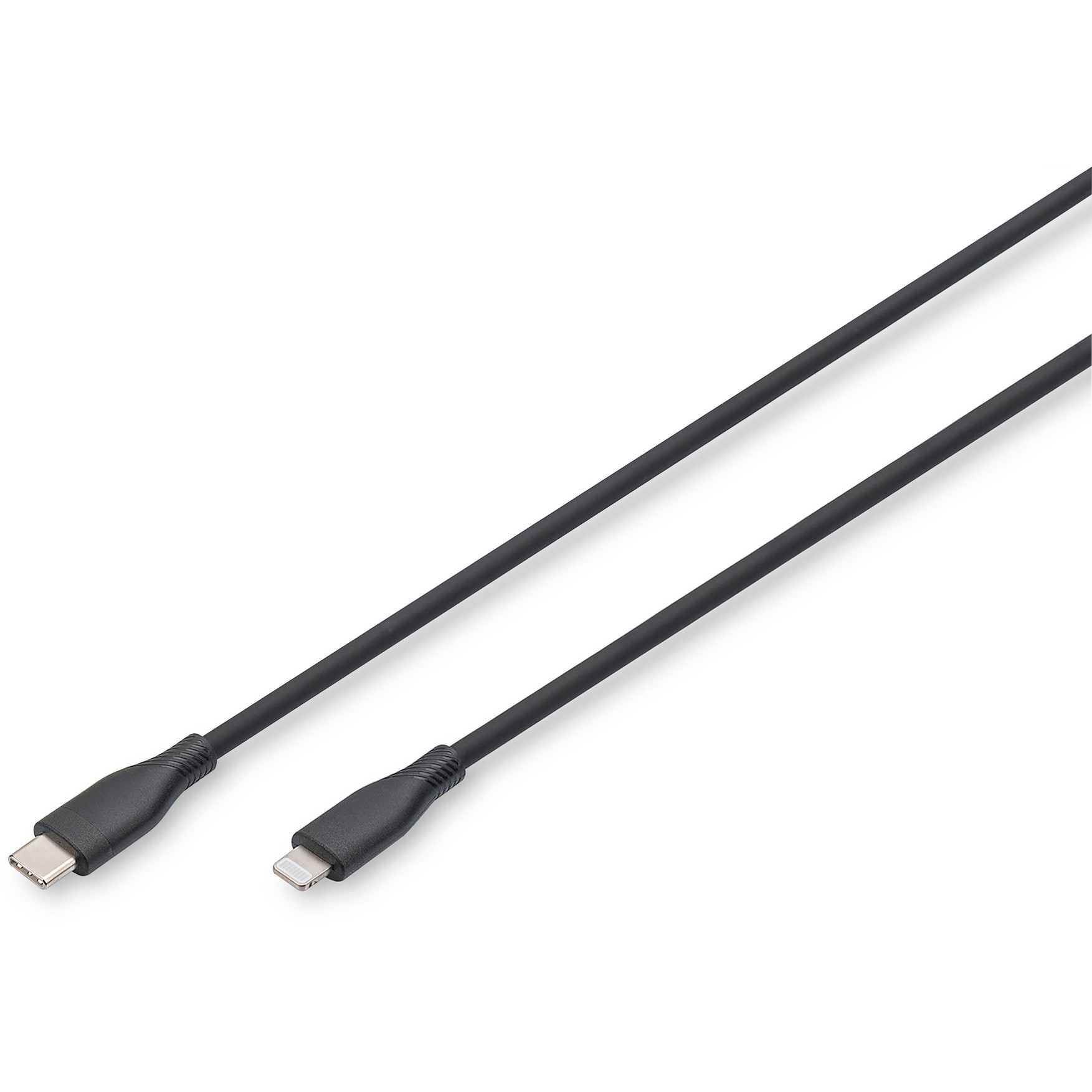 Kabllo USB DIGITUS USB 2.0 Cable Type C–Lightning Silicone 1.0m MFI - Zezë