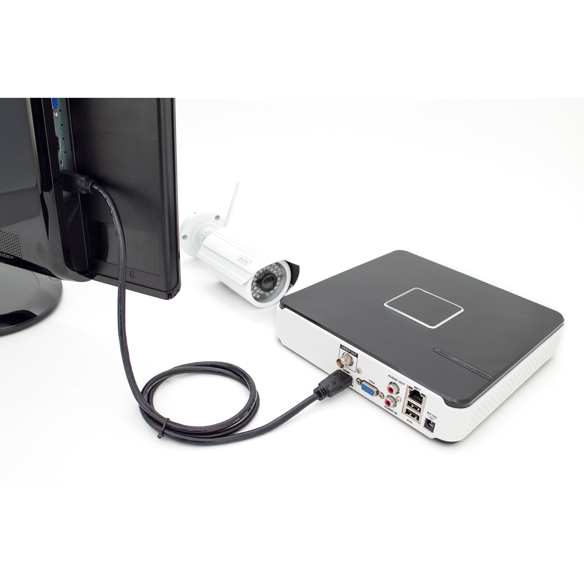 Kabllo HDMI DIGITUS HDMI Cable Type A HighSpeed with Ethernet / 3.0m - Zezë - Figura 3
