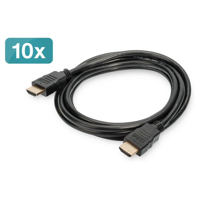 Kabllo HDMI DIGITUS me Ethernet 4K UHD (ST-ST) / 3 m / 10-Pack - Figura 2