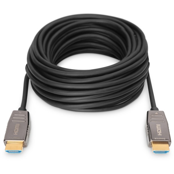 Kabllo HDMI DIGITUS HDMI AOC Hybrid Fiber Optic Cable / UHD 8K / 10m - Zezë