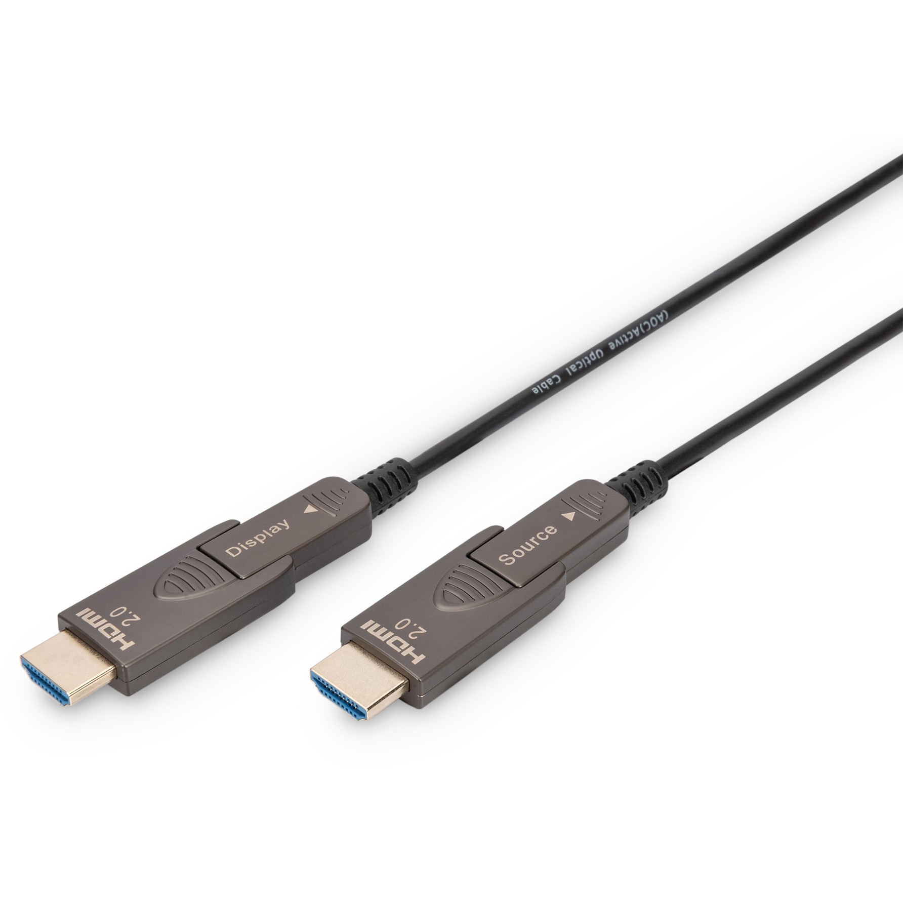 Kabllo HDMI DIGITUS AOC Hybrid Glasfiber Cable 4K Detachable 15m – Zezë