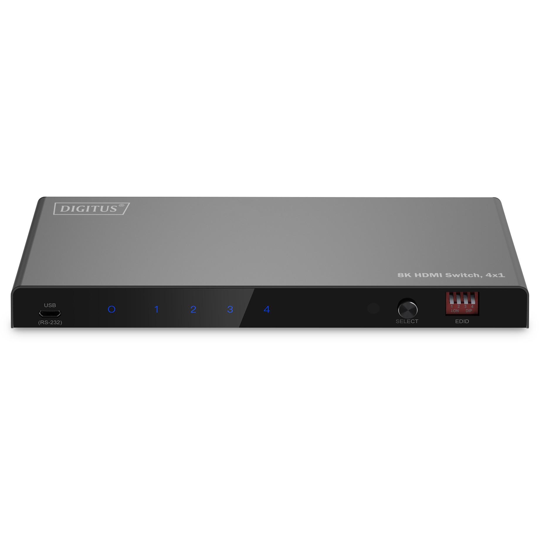 Kabllo HDMI DIGITUS Switch 4x1 8K/60Hz / me Audio Extractor dhe EDID Control - Figura 2