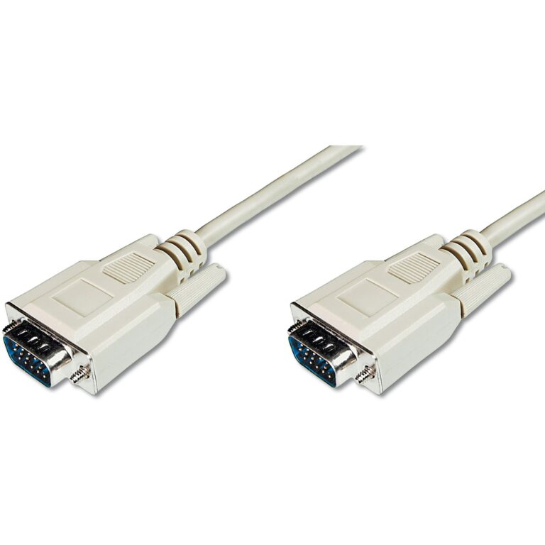 Kabllo VGA DIGITUS / 1.8 m / D-Sub15 M-M – Bezhë