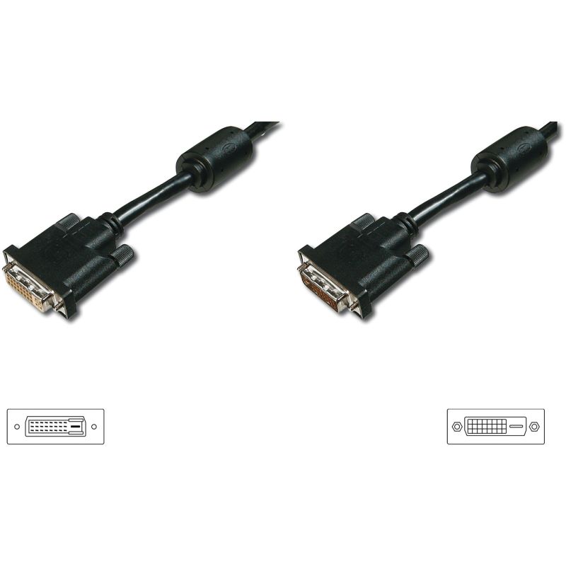 Kabllo DVI DIGITUS / 5.0 m / M-F – Zezë