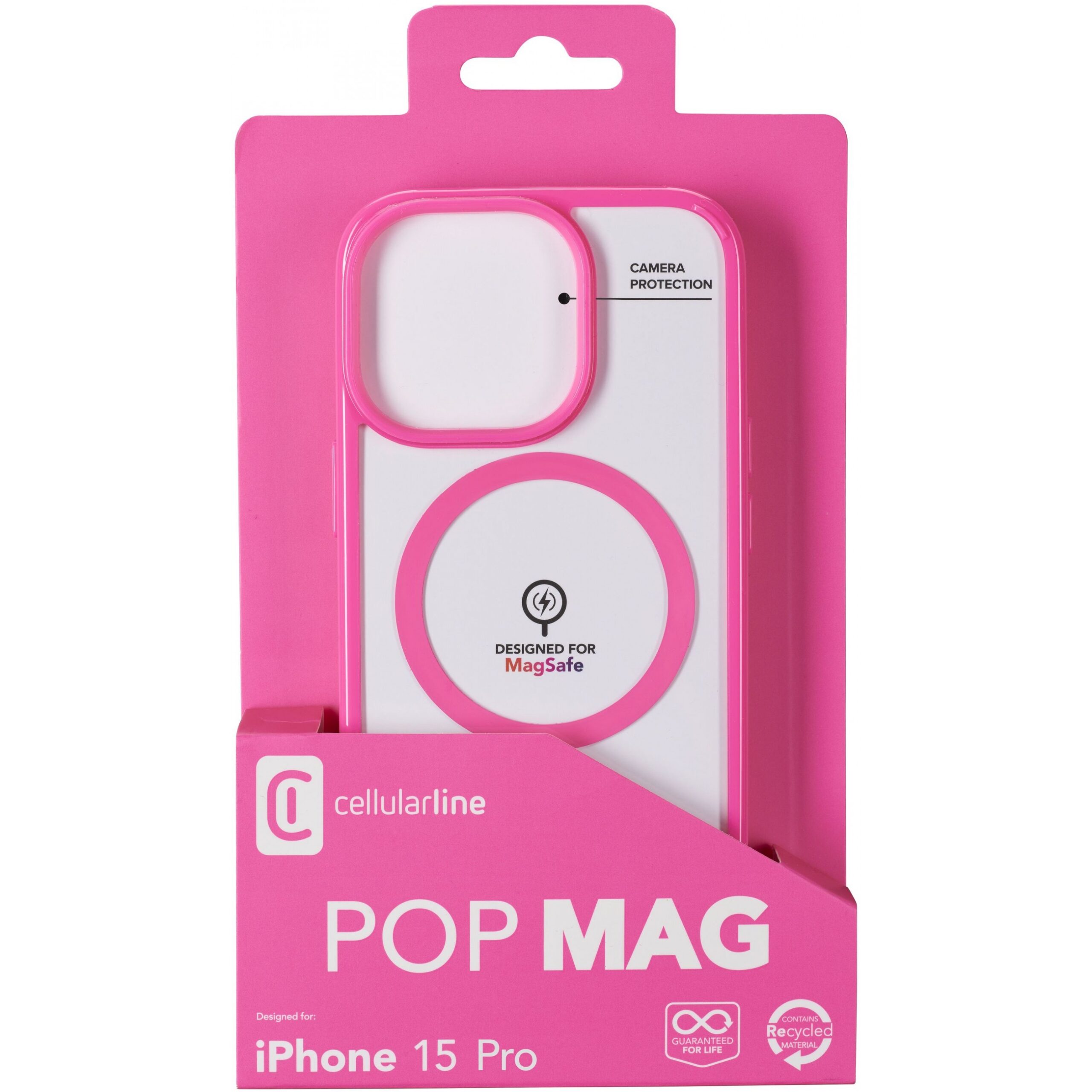 Aksesorë Apple Cellularline Pop MagSafe Case MAG iPhone 15 Pro - Rozë - Figura 2