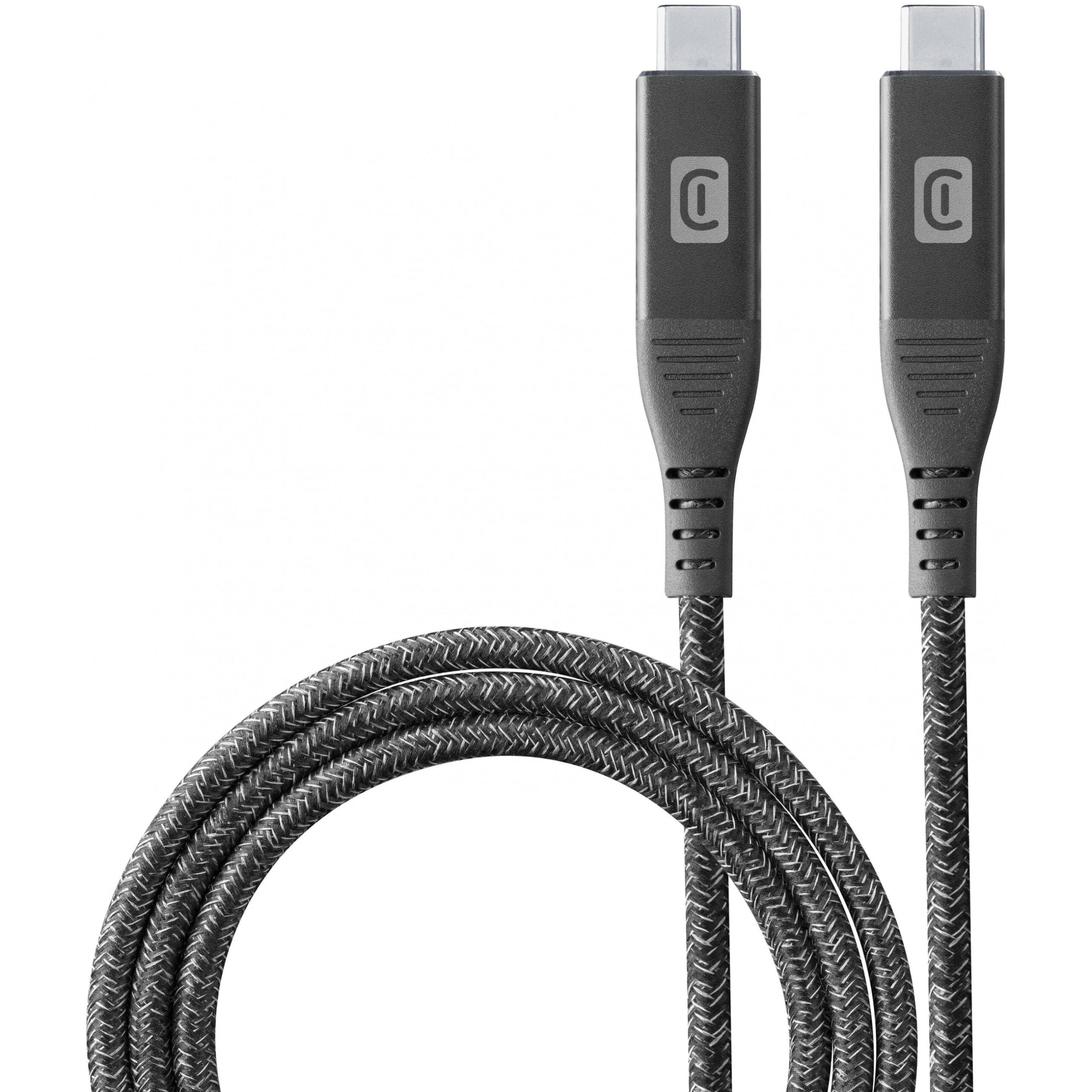 Kabllo USB Cellularline 5A Fast Transfer Cable 1.0m USB Type-C / Type-C - Zezë