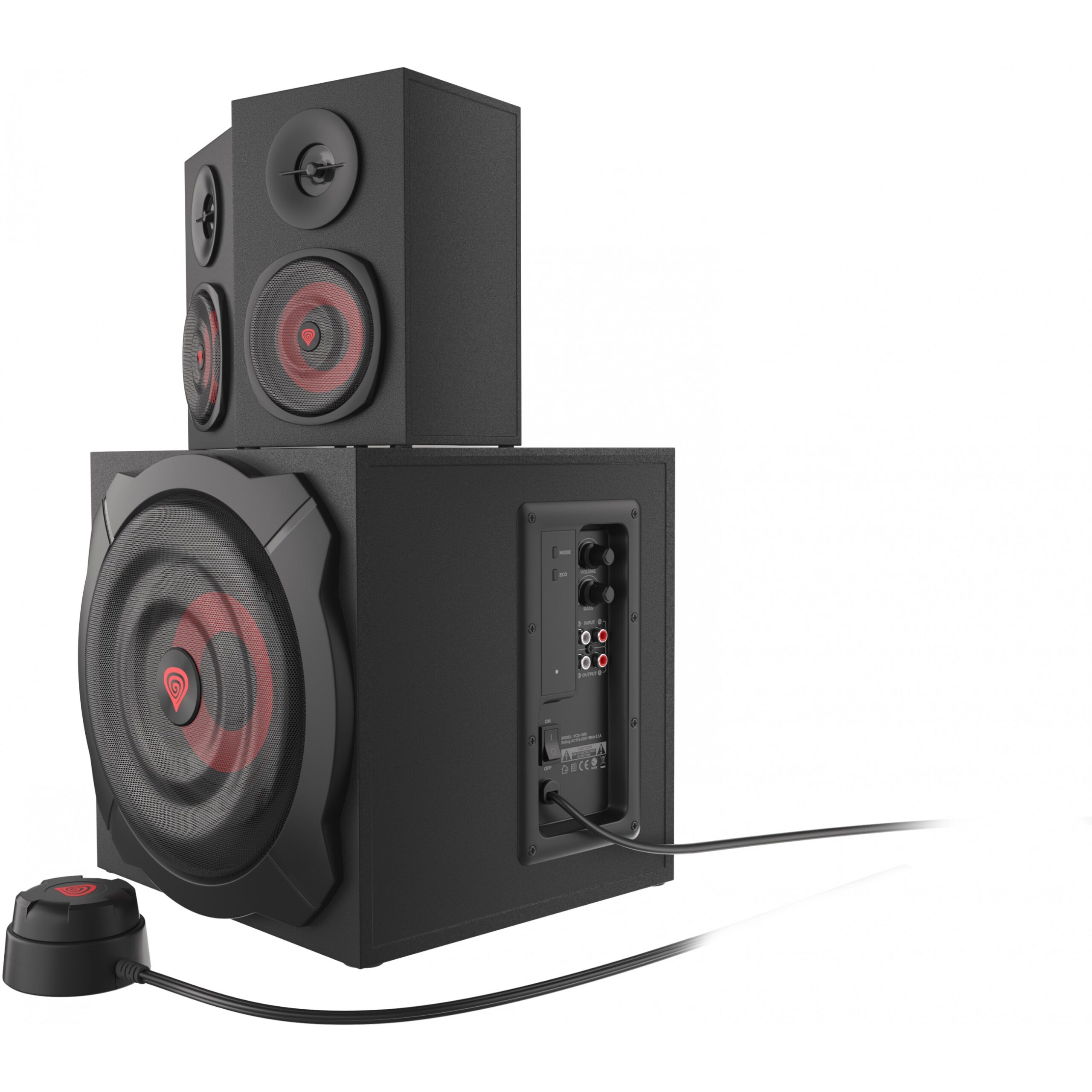 Altoparlantë Genesis HELIUM 610BT 2.1 Bluetooth Speaker System / Powerful Sound with Subwoofer - Zezë - Figura 3