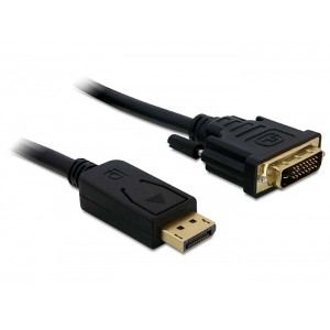 Kabllo DisplayPort DELOCK to DVI-D (24+1) / 1.0 m / M-M