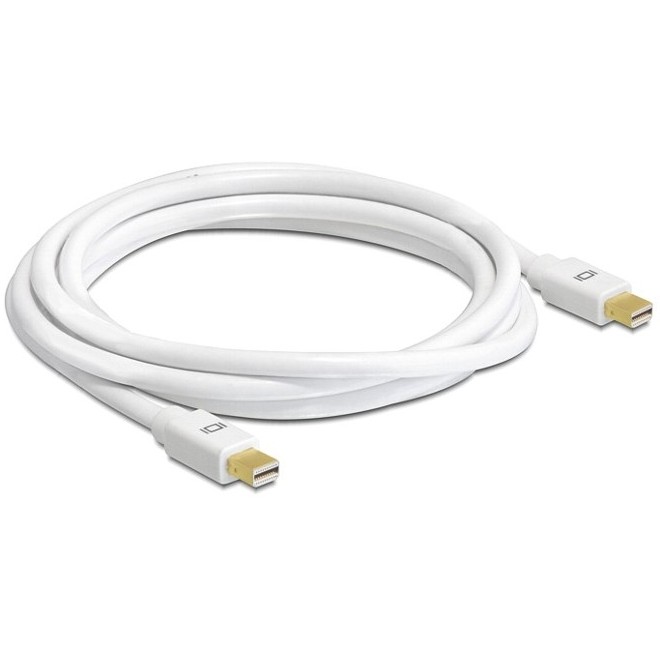 Kabllo Mini DisplayPort / 2.0 m / M-M – Bardhë - Figura 2