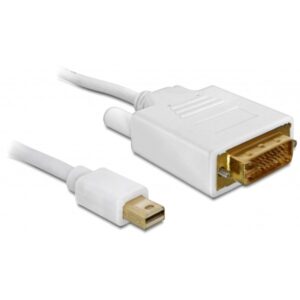 Kabllo Mini DisplayPort to DVI / 2.0 m / M-M – Bardhë