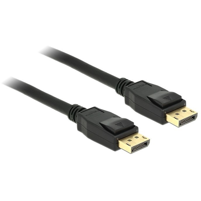 Kabllo DisplayPort DELOCK 1.2 / Pasiv / 4K60Hz / 2 m – Zezë - Figura 2