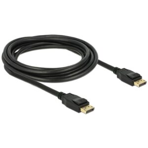 Kabllo DisplayPort DELOCK 1.2 / Pasiv / 4K60Hz / 3 m – Zezë
