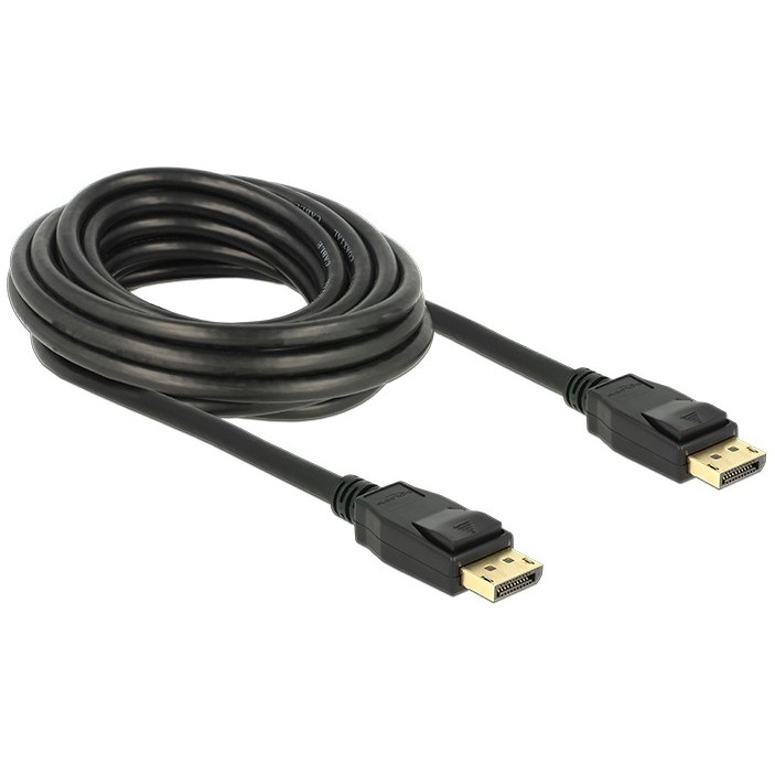 Kabllo DisplayPort DELOCK 1.2 / Pasiv / 4K60Hz / 5 m – Zezë