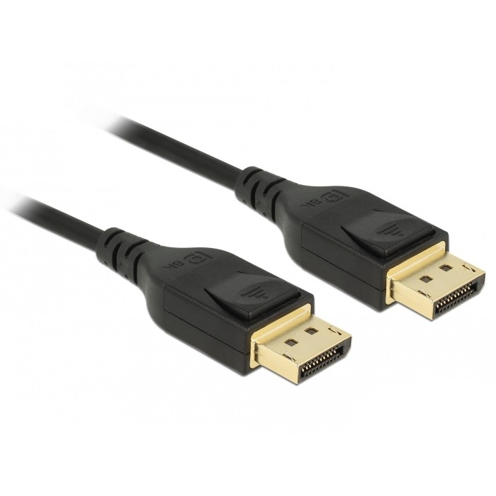 Kabllo DisplayPort DELOCK 1.4 / Pasiv / 8K60Hz / 2 m – Zezë - Figura 2