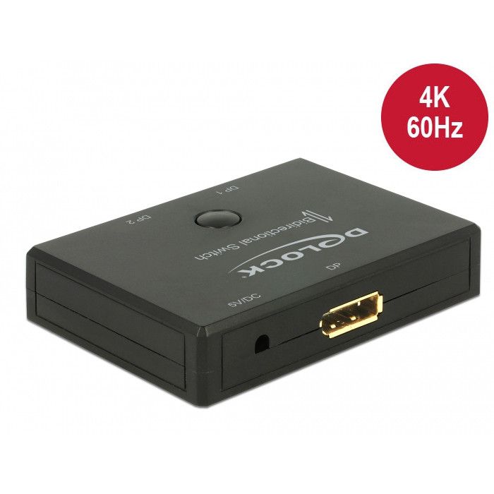 Switch DisplayPort DELOCK / 2 → 1 / Bidirectional / 4K60Hz - Figura 2