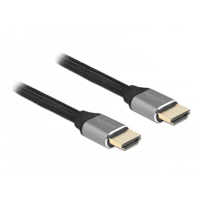 Kabllo HDMI DELOCK / Ultra High Speed / 48 Gbps / 8K / 60Hz / 3m / e Certifikuar - Gri