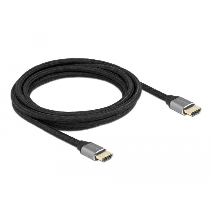 Kabllo HDMI DELOCK / Ultra High Speed / 48 Gbps / 8K / 60Hz / 3m / e Certifikuar - Gri - Figura 2