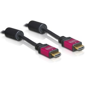 Kabllo HDMI DELOCK / HDMI-A Plug → HDMI-A Plug / 5m - Zezë
