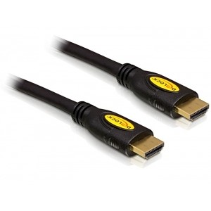 Kabllo HDMI DELOCK / HDMI-A Plug→ HDMI-A Plug / 2m - Zezë