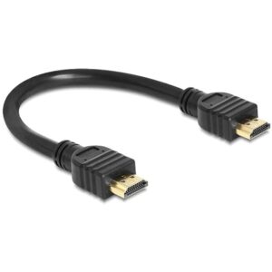 Kabllo HDMI DELOCK / HDMI-A Plug → HDMI-A Socket / High Speed with Ethernet / 25cm - Zezë