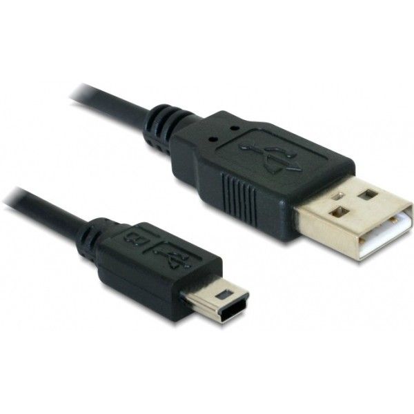 Kabllo USB DELOCK USB 2.0 A Male → USB 2.0 Mini‑B Male / 1 m