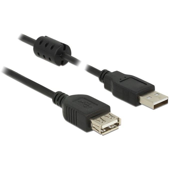 Kabllo USB DELOCK 2.0 Type-A Plug to Type-A Socket Extension 0.5m - Zezë