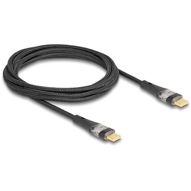Kabllo USB DELOCK 2.0 Type-C to Type-C Transparent PD 3.0 100W 2m - Figura 2