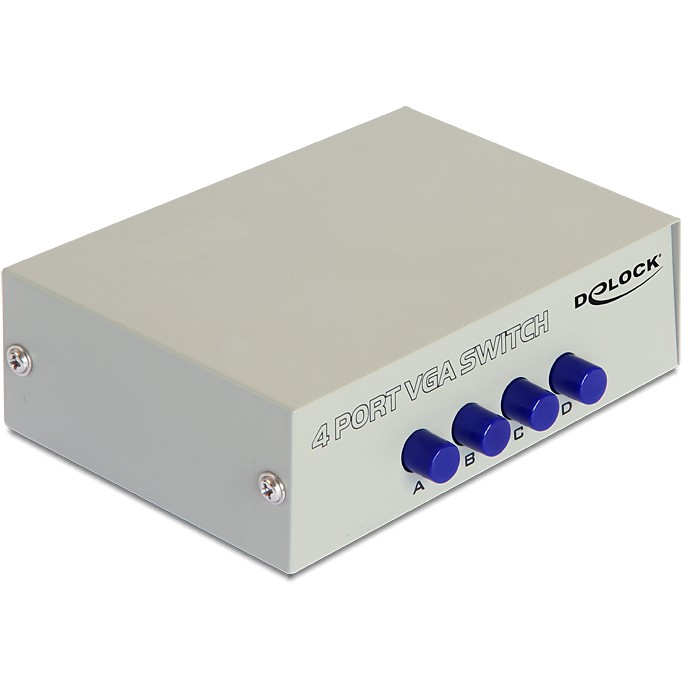 Switch VGA DELOCK / 4-Port / Manual / Bidirectional