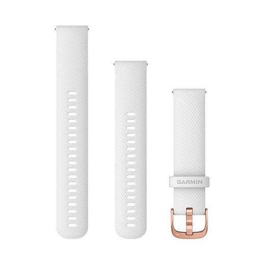 Rripa për ora Garmin Replacement Band / 20mm / Silicone - Bardhë