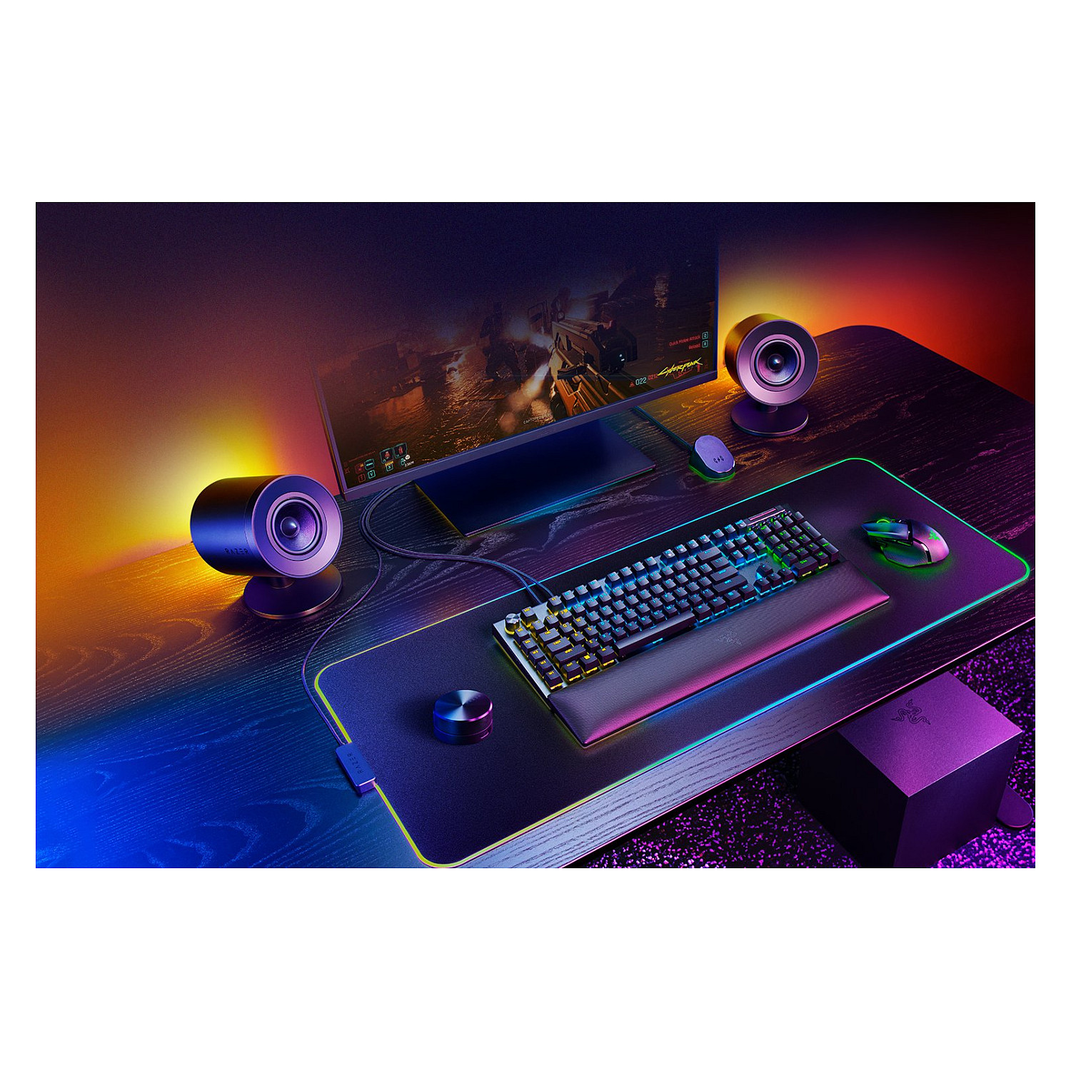 Altoparlant Gaming Razer Nommo V2 Pro 2.1 me subwoofer Wireless - Zezë - Figura 2