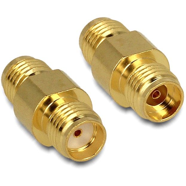 DELOCK HF Adapter SMA Socket to SMA Socket 50 Ohm – RF Antenna Coupler / Extension Adapter - Figura 2