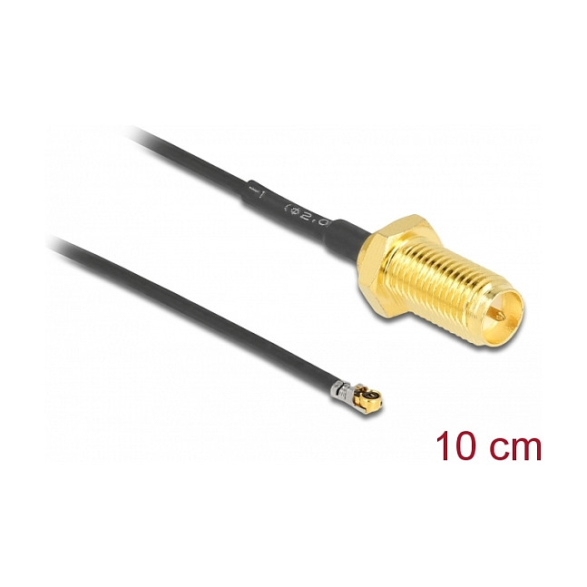 DELOCK RF Cable RP-SMA Female to MHF4L LK Male 1.37 – 10cm Internal WiFi Antenna Adapter - Figura 2