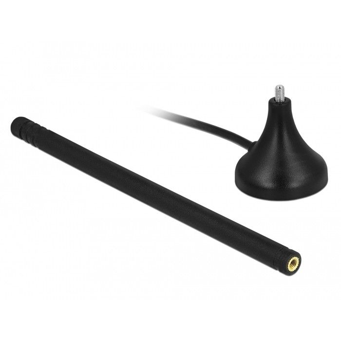 WiFi USB DELOCK LTE Antenna SMA Plug / 3–5 dBi / 12.5cm / Omnidirectional / Magnetic Base + RG-174 A/U Cable 3m - Zezë - Figura 2