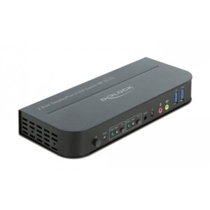 Switch KVM DELOCK DisplayPort 1.4/ 8K 30Hz / USB 3.0  / Audio
