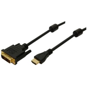 Kabllo HDMI LogiLink / HDMI-A Plug → DVI-D (19-pin) Plug / St/St / 3.0m - Zezë