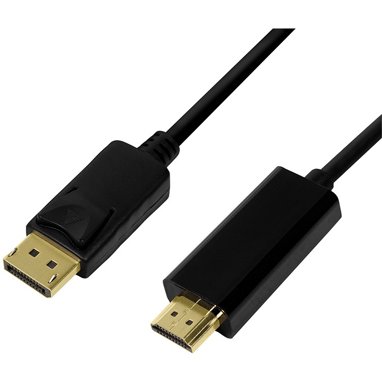 Kabllo LogiLink / DisplayPort 1.2 Plug → HDMI 1.4 Plug / 1.0m - Zezë