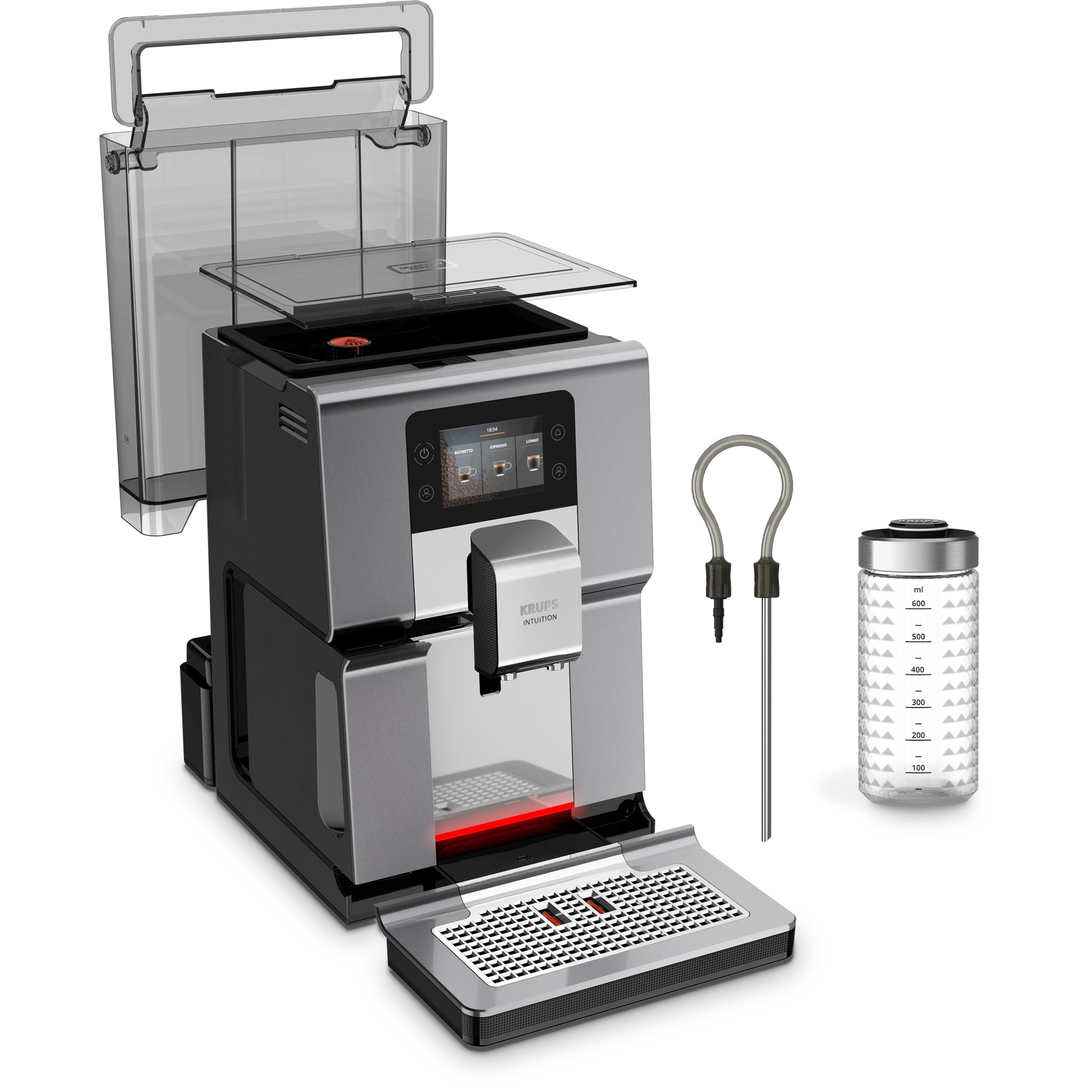 Aparat për kafe Coffee Machine Krups EA 875 E Intuition Preference+ – Zezë/Hiri - Figura 2