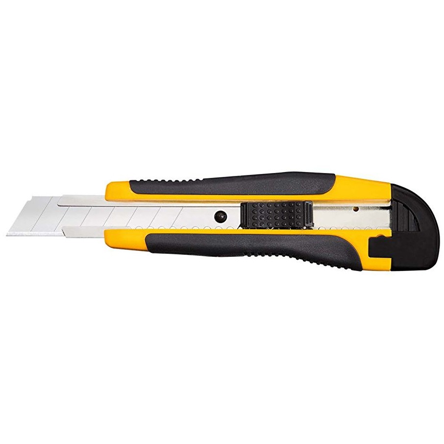 Prerëse Allround Cutter WEDO 18mm / Includes 2 Spare Blades - Zezë / Verdhë