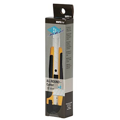 Prerëse Allround Cutter WEDO 18mm / Includes 2 Spare Blades - Zezë / Verdhë - Figura 2