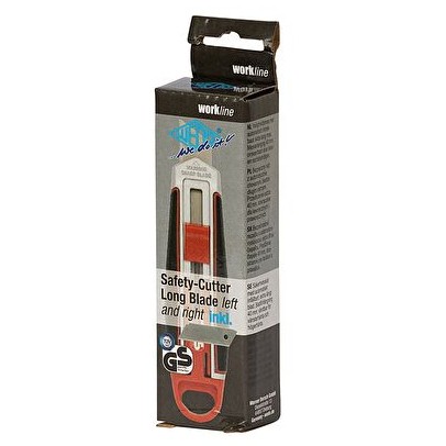 Vegla pune Safety Cutter WEDO / Long Blade 60×19mm - Zezë / Kuqe - Figura 5