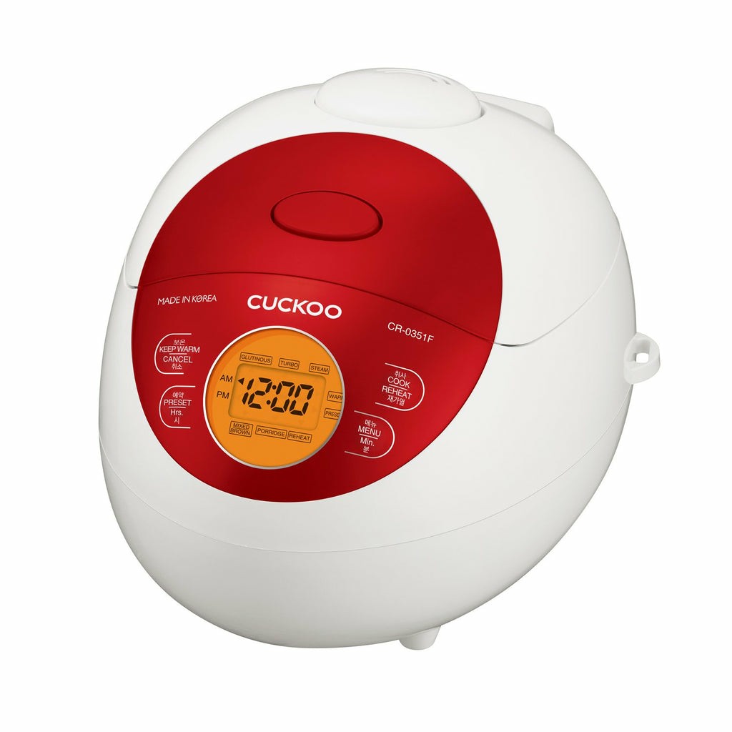 Furrë e mençur Rice Cooker Cuckoo / 0.54L / Model CR-0351F / 3D Heating System / Keep Warm Function - Bardhë / Kuq - Figura 2